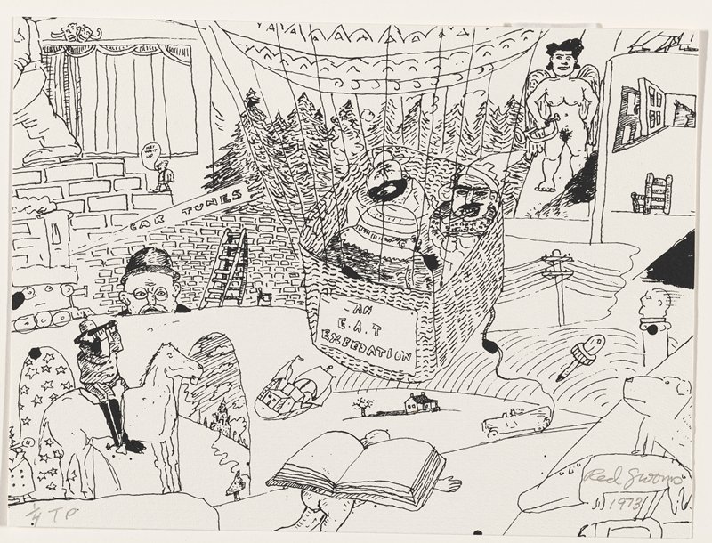 An E.A.T. Expedition, Red Grooms, 1973