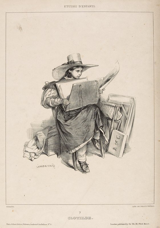 Clotilde, Paul Gavarni, 19th century