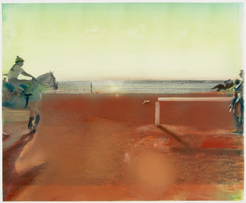 Eddie with Race Horse, Holly Roberts, 1983