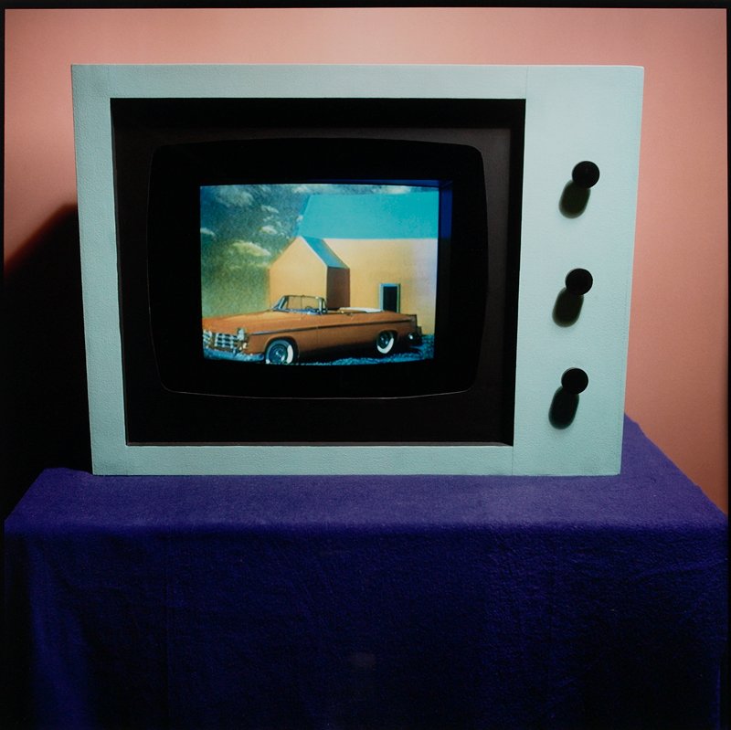 Untitled [monitor with red car], Bruce Charlesworth, 1983