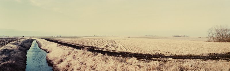 Ditch and Fields, Kossuth County, Iowa, Stuart D. Klipper, 1983
