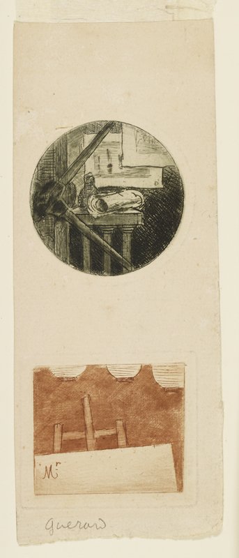 Place Card, Henri-Charles Guérard, 19th century