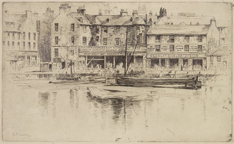 Old Houses, Greenock, D. Y. Cameron, 1890
