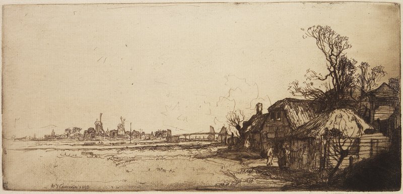 A Rembrandt Farm, D. Y. Cameron, 1892
