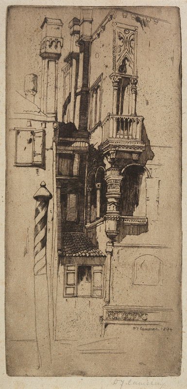 Tintoret's House, D. Y. Cameron, 1894