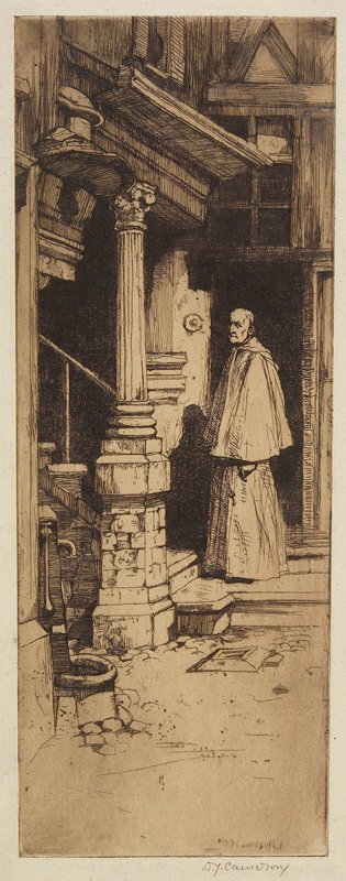 Cour, Rue Ampère, Rouen, D. Y. Cameron, 1897
