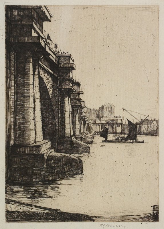 Waterloo Bridge No. 2, D. Y. Cameron, 1899
