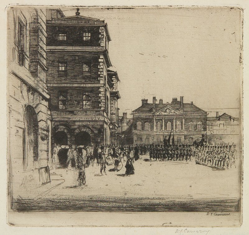 The Horse Guards, D. Y. Cameron, 1899