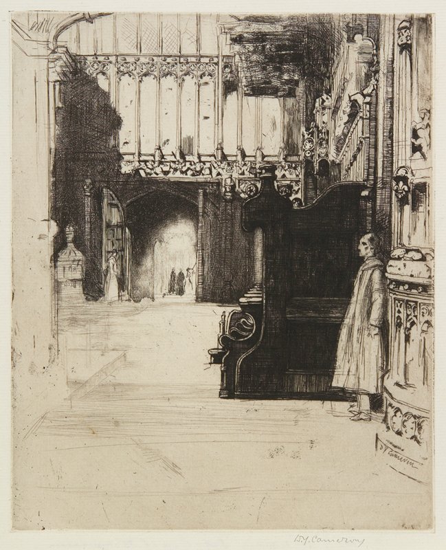 Henry the VII's Chapel, D. Y. Cameron, 1899