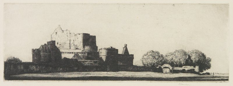 Craigmillar Castle, D. Y. Cameron, 1931