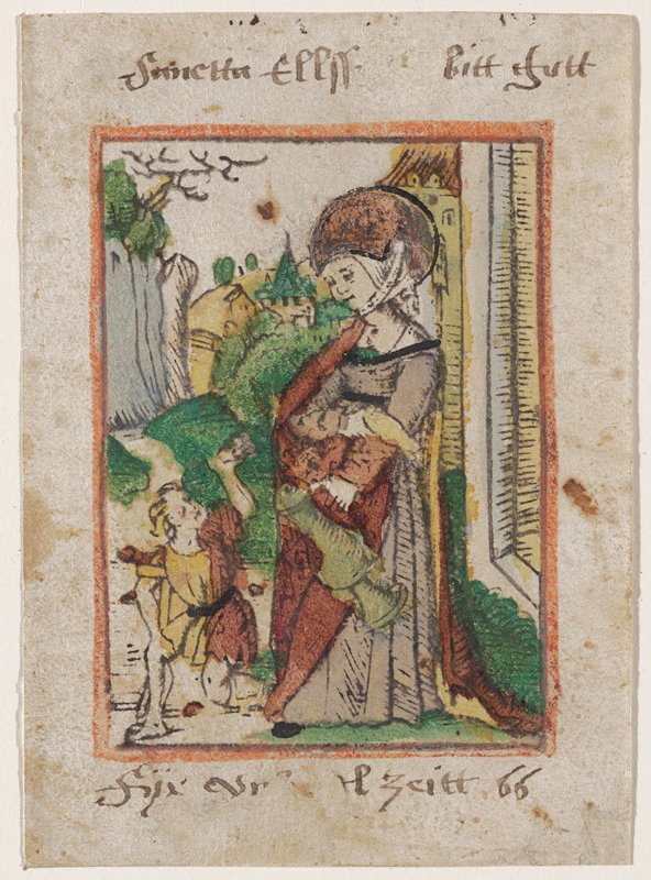 St. Elizabeth with a Beggar (Rhenish), c. 1480–1500