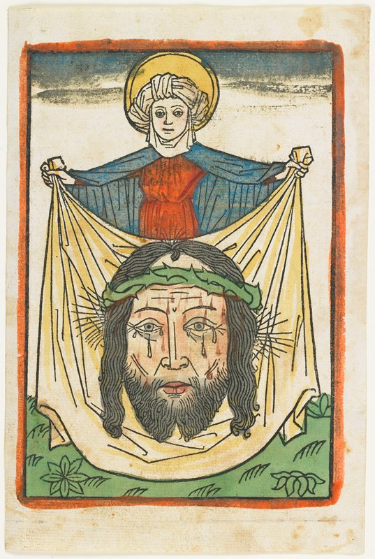 Saint  Veronica with the Sudarium, after Master E. S., c. 1475
