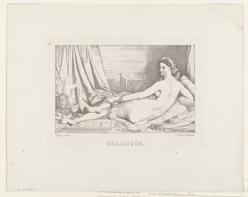 Odalisque, Jean-Auguste-Dominique Ingres, 1825