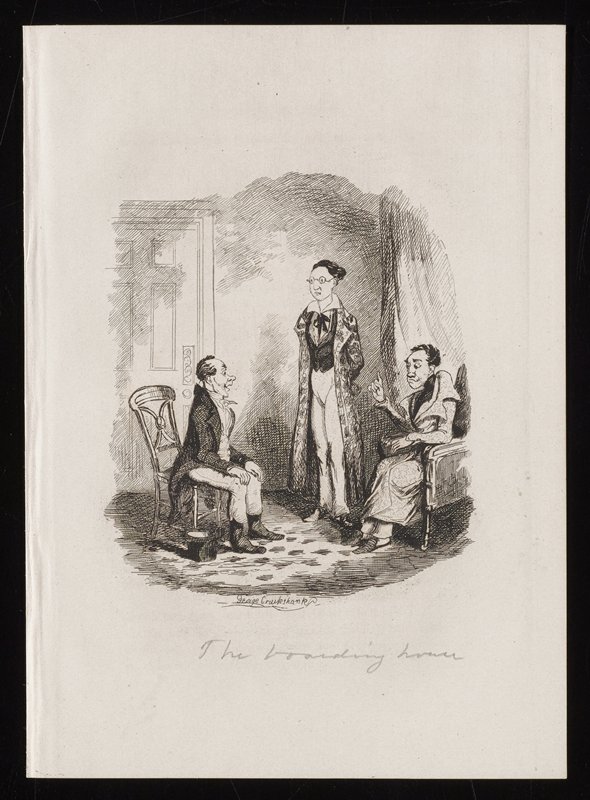 The Boarding House, George Cruikshank, 19th century