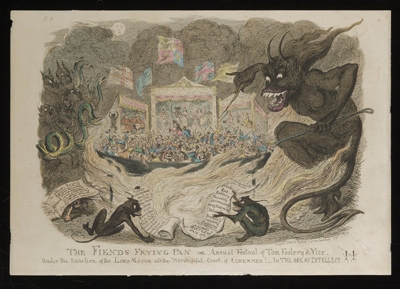 The Fiends Frying Pan, George Cruikshank, 1832