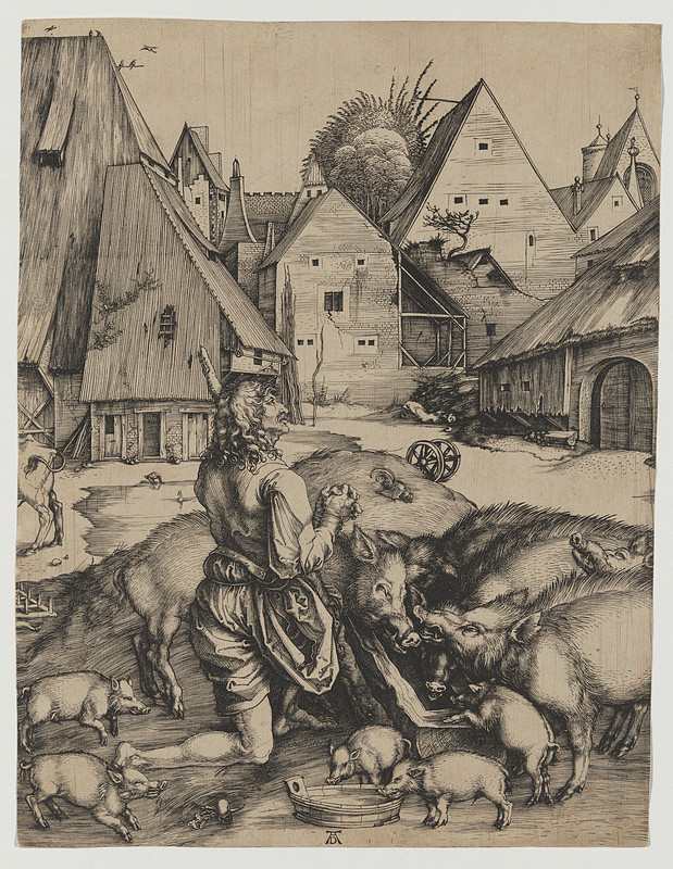 The Prodigal Son, Albrecht Dürer, 1496