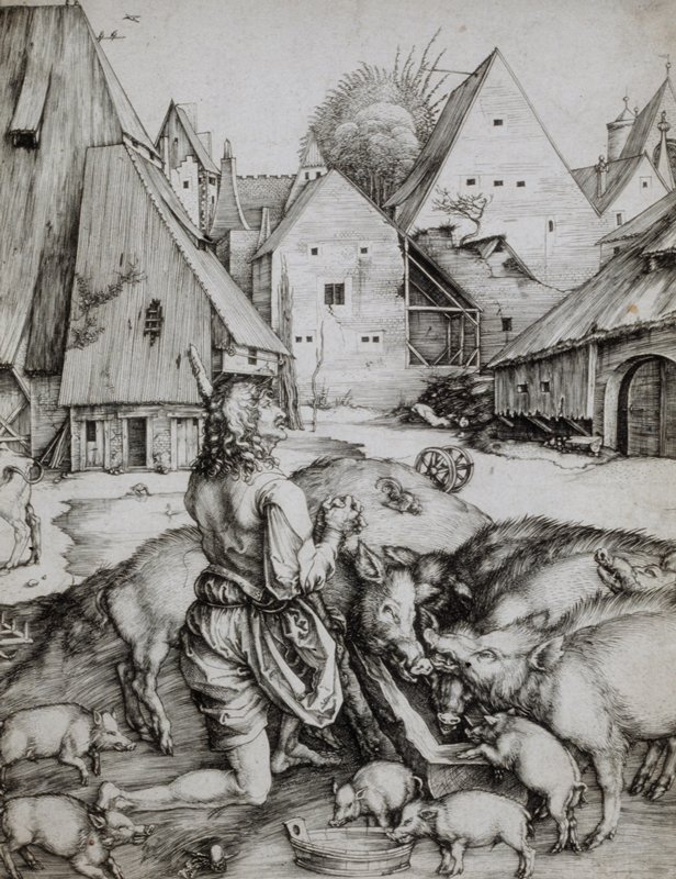 The Prodigal Son, Albrecht Dürer, c. 1496