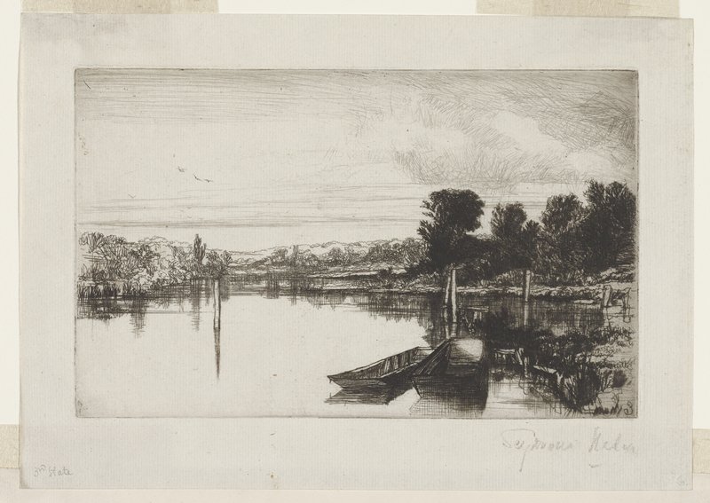 Egham, Francis Seymour Haden, 1859