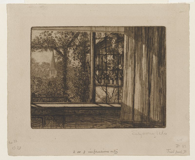 A Cottage Window, Francis Seymour Haden, 1860