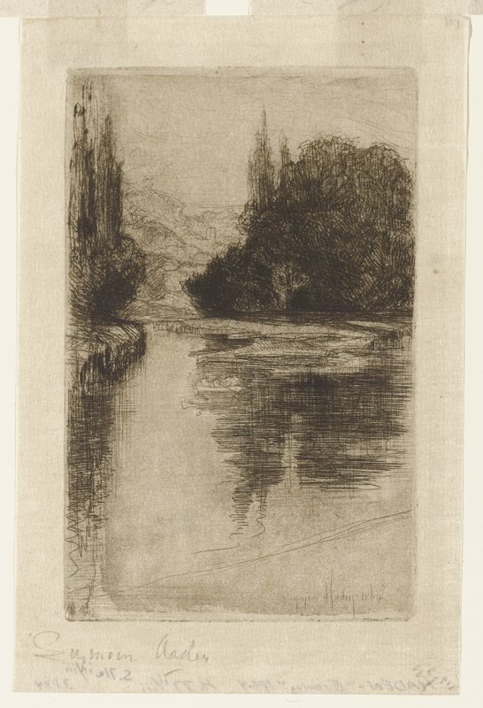 Evening, Francis Seymour Haden, 1864