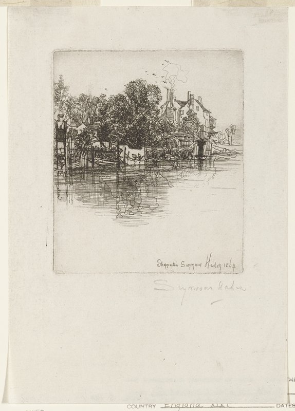 Shepperton, Francis Seymour Haden, 1864