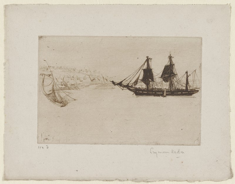 Bark Refitting, Francis Seymour Haden, 1865