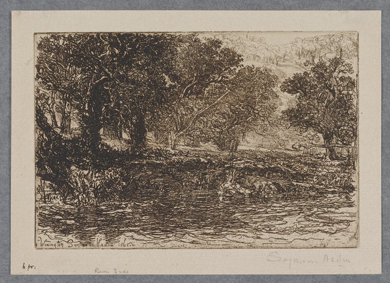 A River-Side, Devon, Francis Seymour Haden, 1868