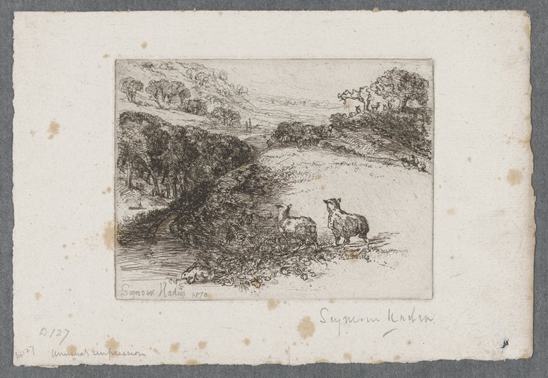 The Two Sheep, Francis Seymour Haden, 1870