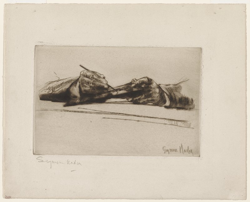 Hands Dry-pointing, Francis Seymour Haden, 1877