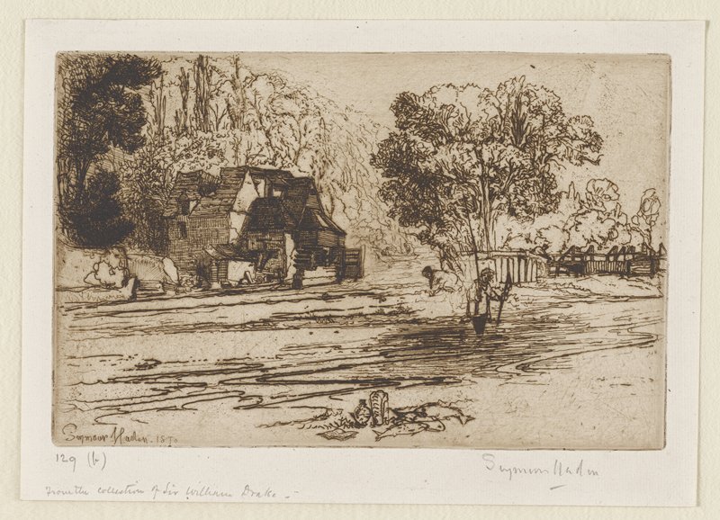 Iffley Mill, Francis Seymour Haden, 1870