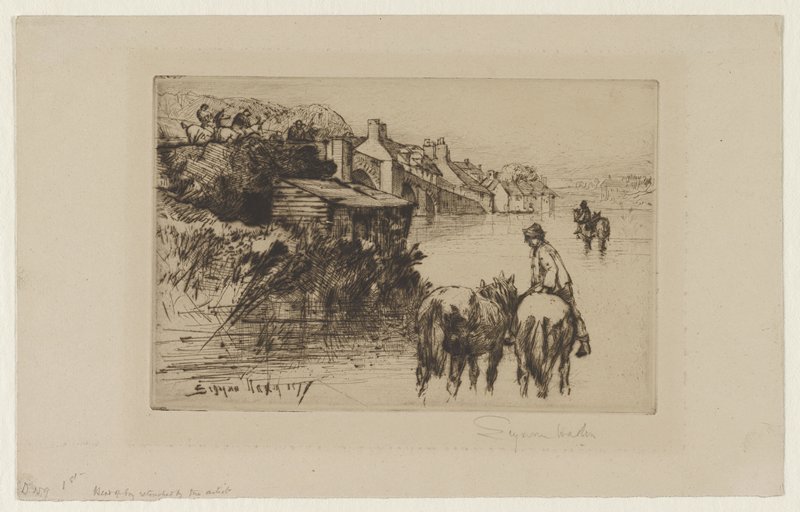 Wareham Bridge, Francis Seymour Haden, 1877