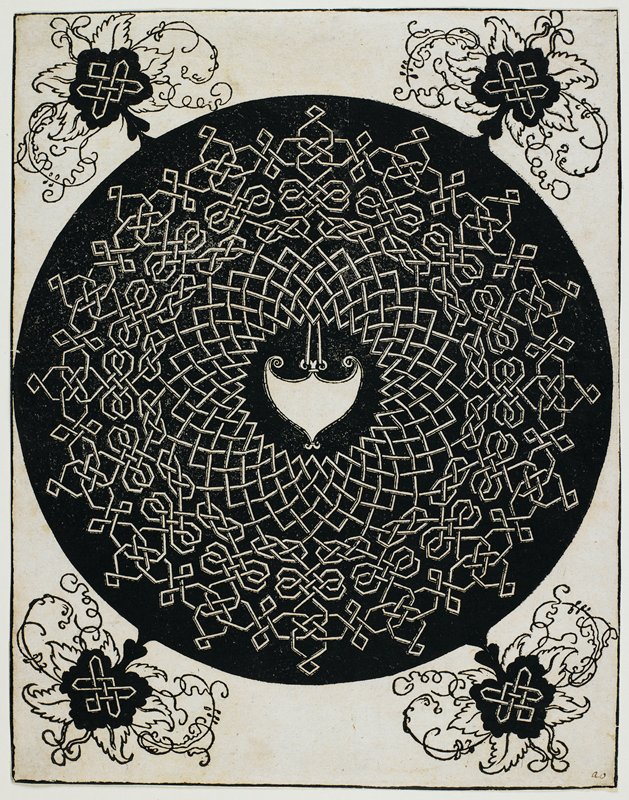 Knot with Heart-Formed Shield, Albrecht Dürer, 1505–1507