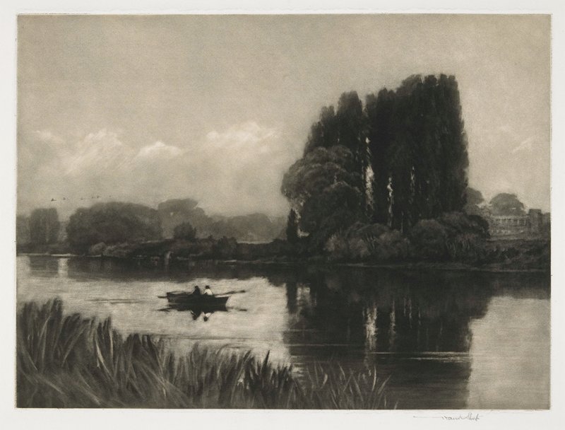 Evening on the Thames, Sir Frank Short, 1912