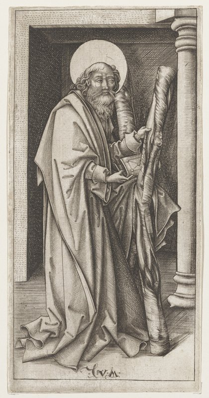 St. Andrew, Israhel van Meckenem, 15th century