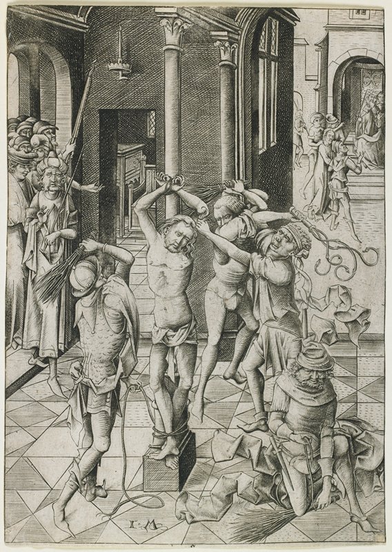 The Flagellation, Israhel van Meckenem, c. 1480