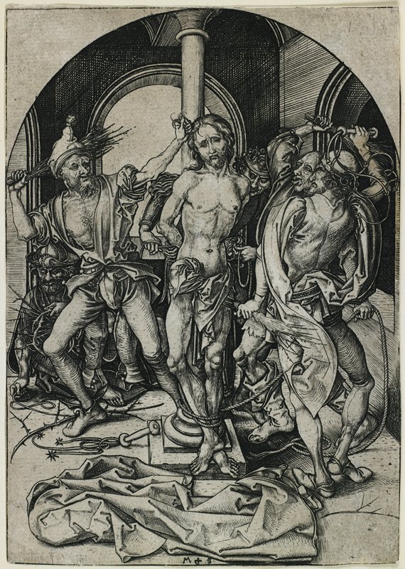 The Flagellation, Martin Schongauer, c. 1480