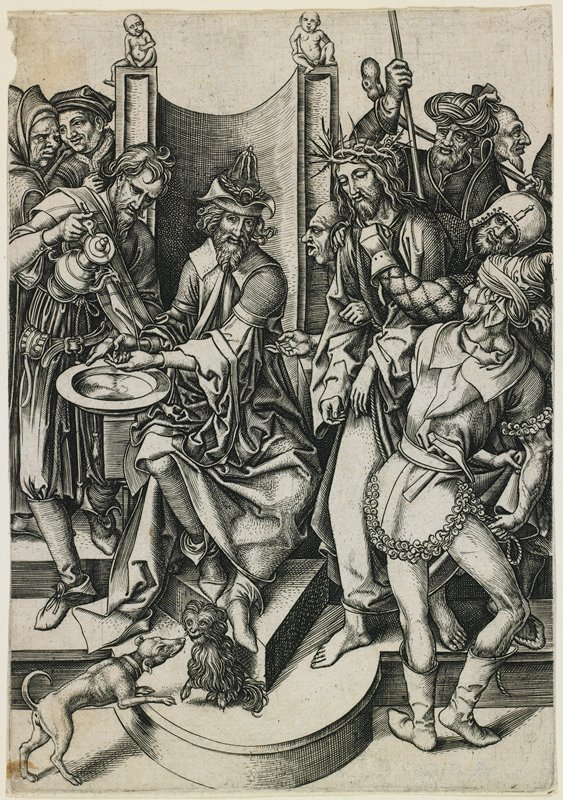 Christ Before Pilate, After Martin Schongauer, 1584