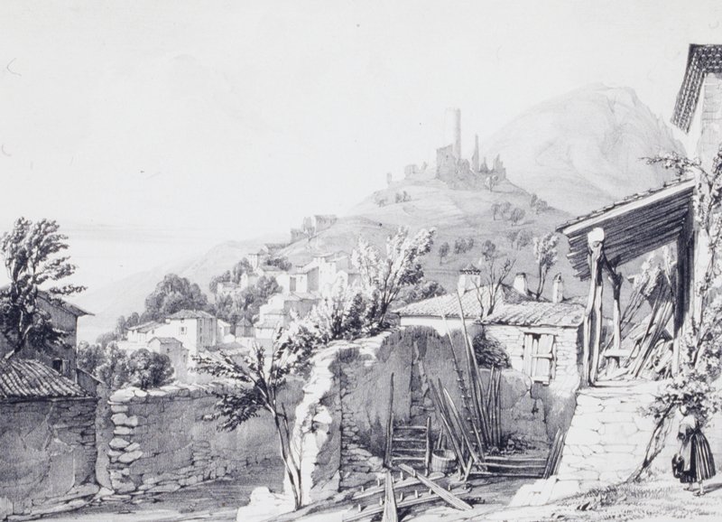 Chateau d'Apas, Vivarais, Thomas Shotter Boys, 1837