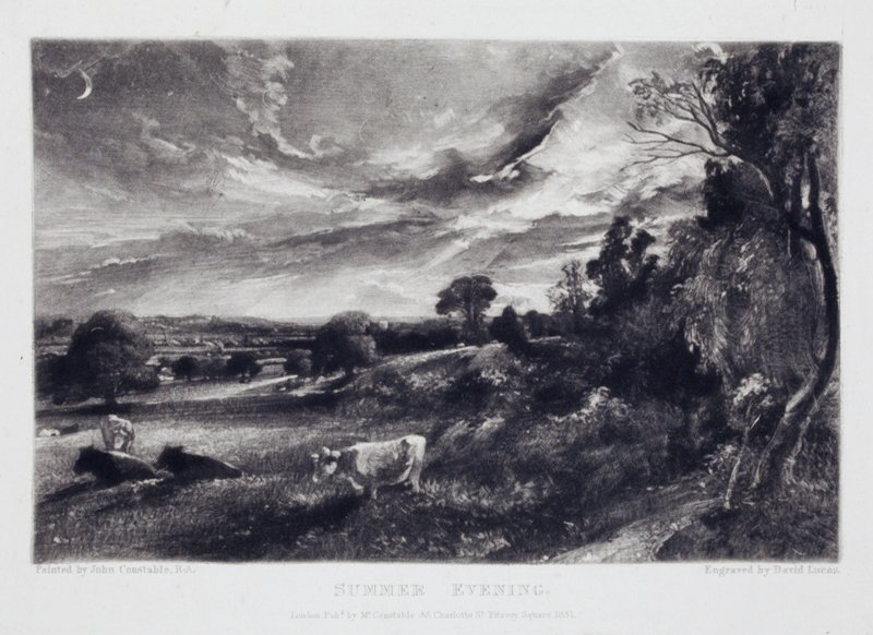 Summer Evening, David Lucas, 19th century