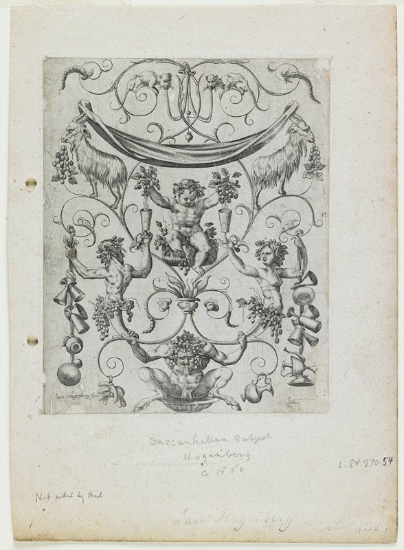 Grotesque Ornament, Johann Hogenberg, late 16th century