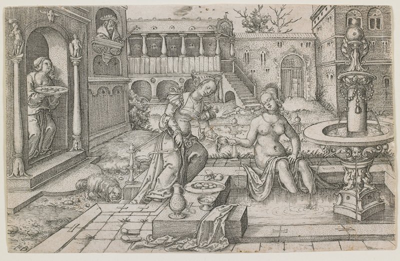Bathsheba, Jacob Binck, 16th century