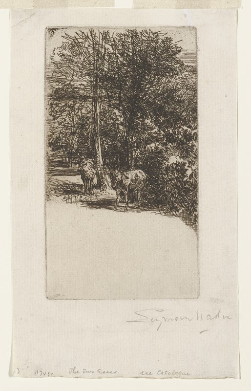 The Two Asses, Francis Seymour Haden, 1863