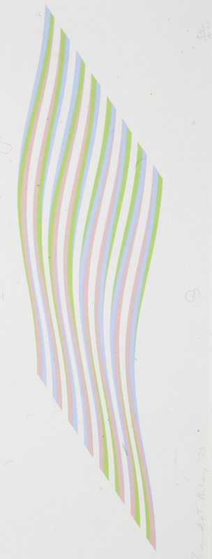 Untitled (Wave), Bridget Riley, 1975