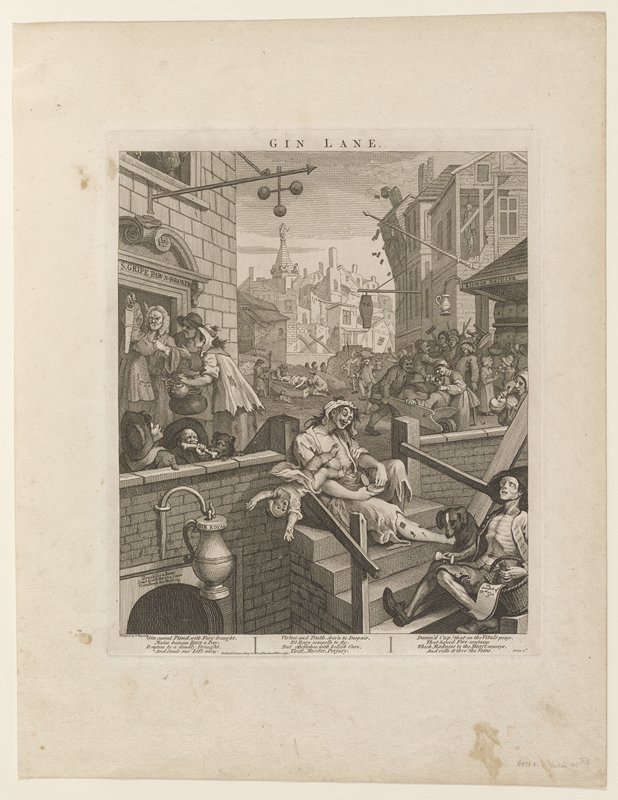 Gin Lane, William Hogarth, 1751