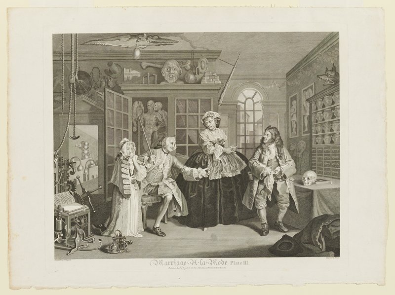 Plate III from Marriage A-La-Mode, after William Hogarth, 1796–97