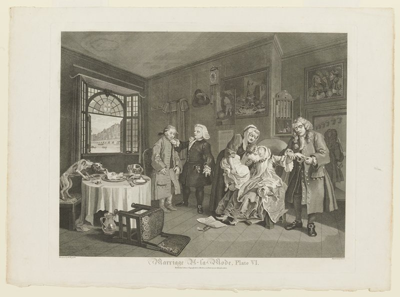 Plate VI from Marriage A-La-Mode, after William Hogarth, 1796–97