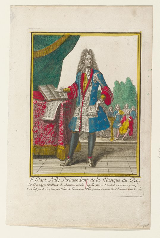J. Baptiste Lully, Surintendant de la Musique du Roy, Nicolas Bonnart, 17th-18th century