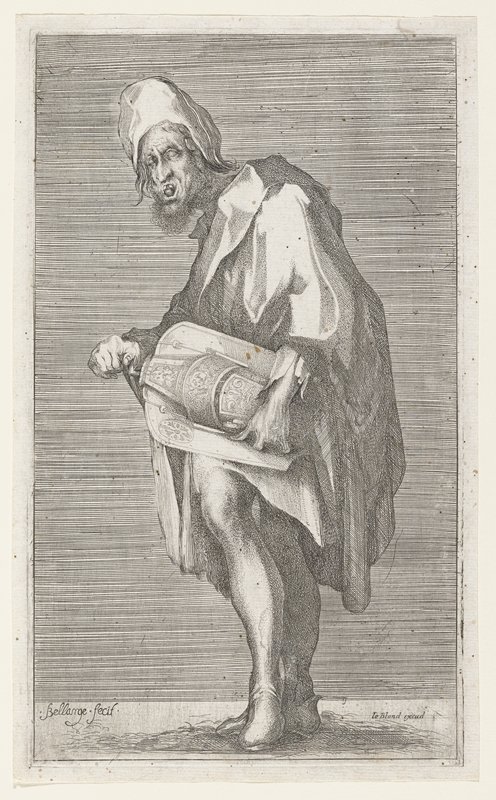 The Hurdy-Gurdy Player, Jacques Bellange, 17th century