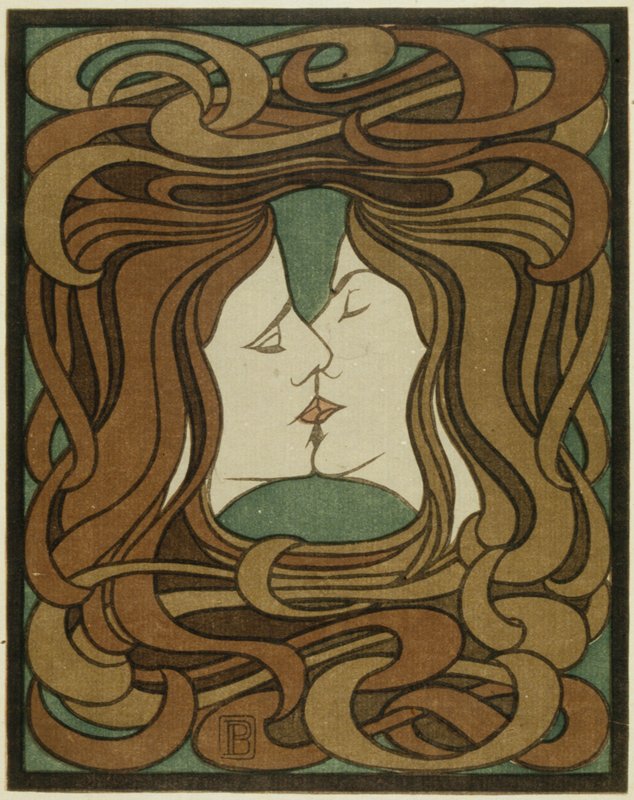 The Kiss, Peter Behrens, 1898
