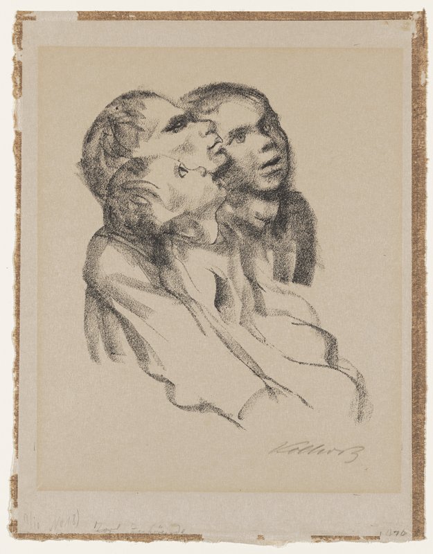 Listeners, Käthe Kollwitz, 1927